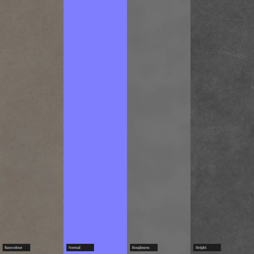 As Cast Titanium Metal PBR Texture - Example Scene Visualization | Superellipse