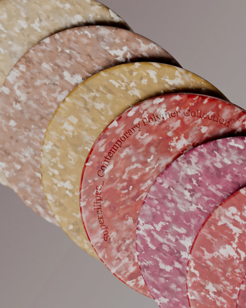 Designer Recycled LDPE Plastic Red PBR Texture - Example Scene Visualization | Superellipse