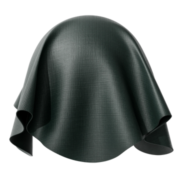 Saffiano Leather Forest Green PBR Texture - Sphere Swatch Preview | Superellipse
