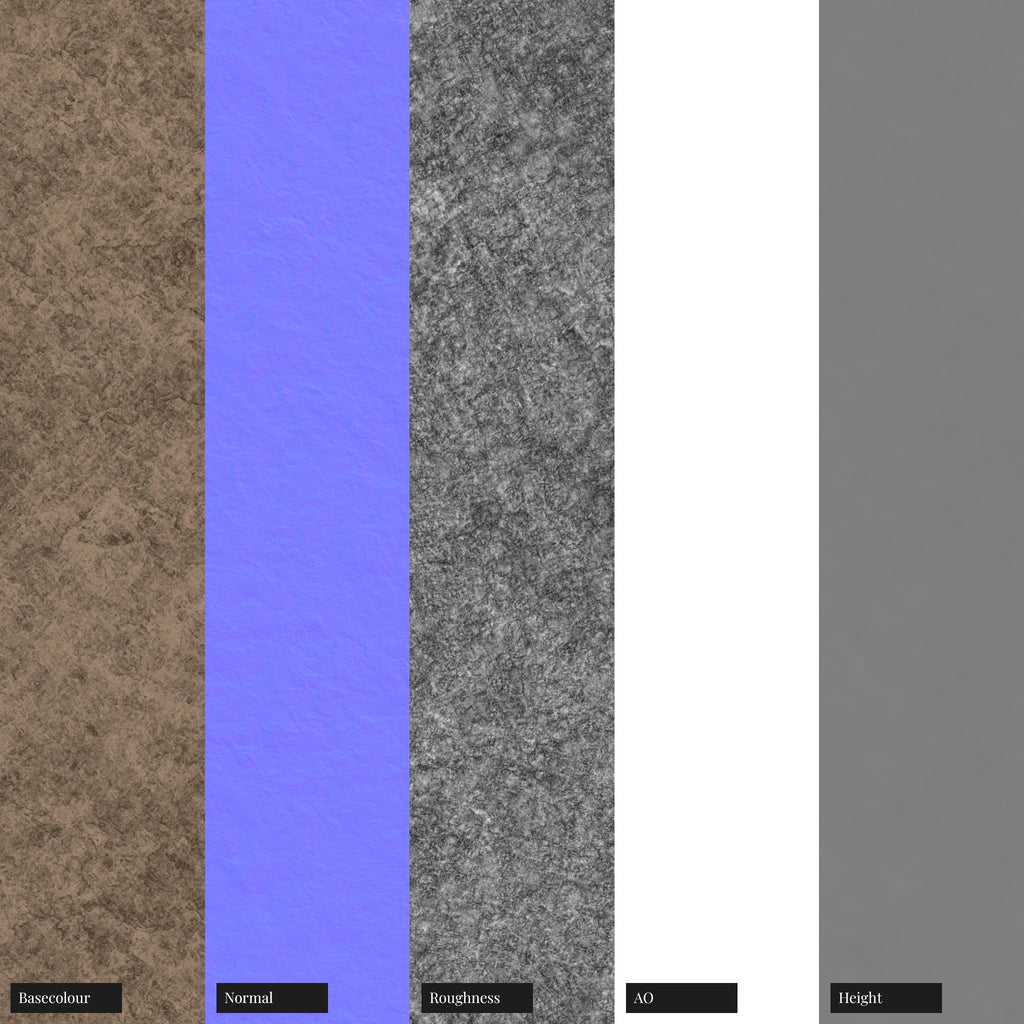 Worn Aged Bronze Metal PBR Texture - Example Scene Visualization | Superellipse