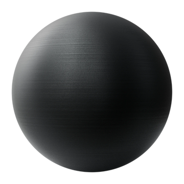 3D Printed Black Filament Plastic 0 4mm PBR Texture - Sphere Swatch Preview | Superellipse