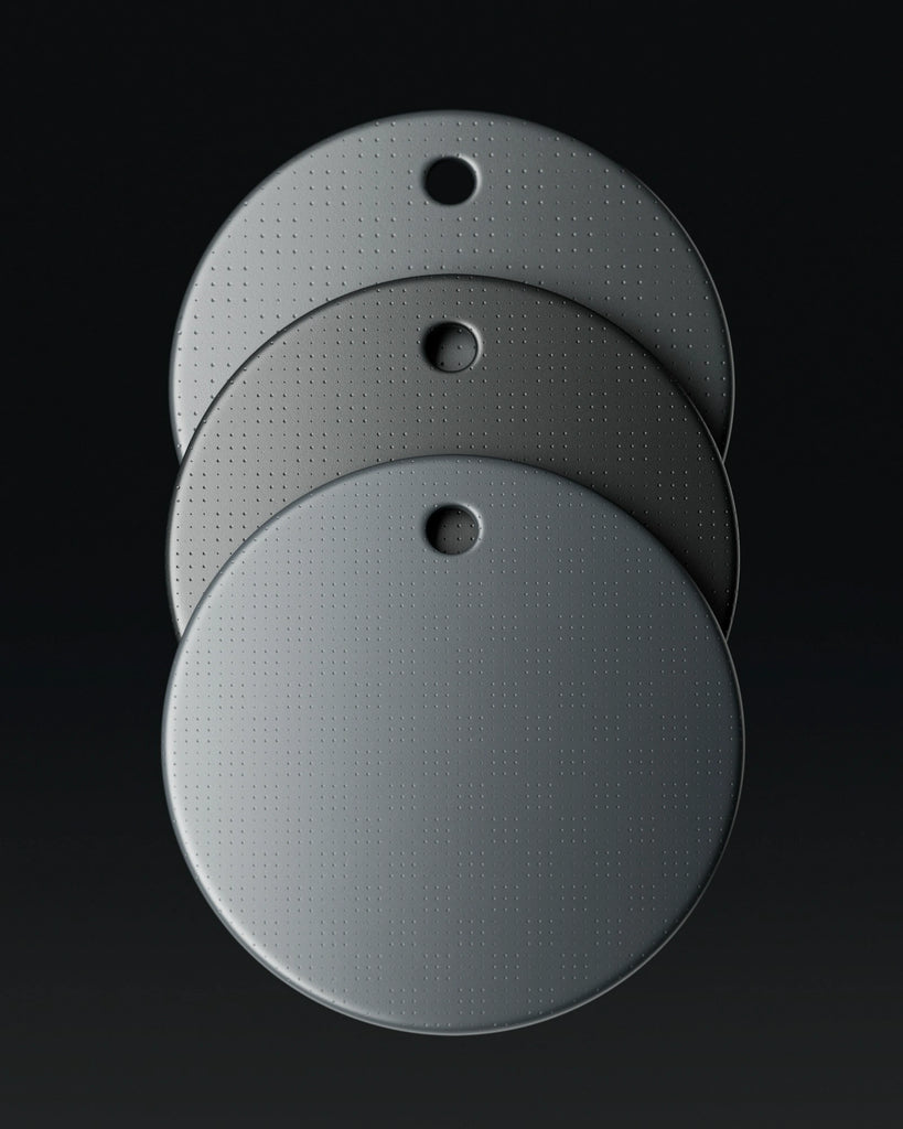 Geometric Circle Square Textured Plastic PBR Texture - Example Scene Visualization | Superellipse