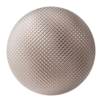 Diamond Concave Knurled Copper Metal PBR Texture - Sphere Swatch Preview | Superellipse