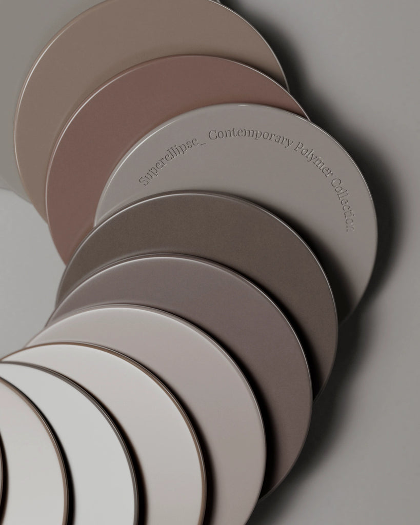 Clay Brown High Gloss Finish Plastic PBR Texture - Example Scene Visualization | Superellipse