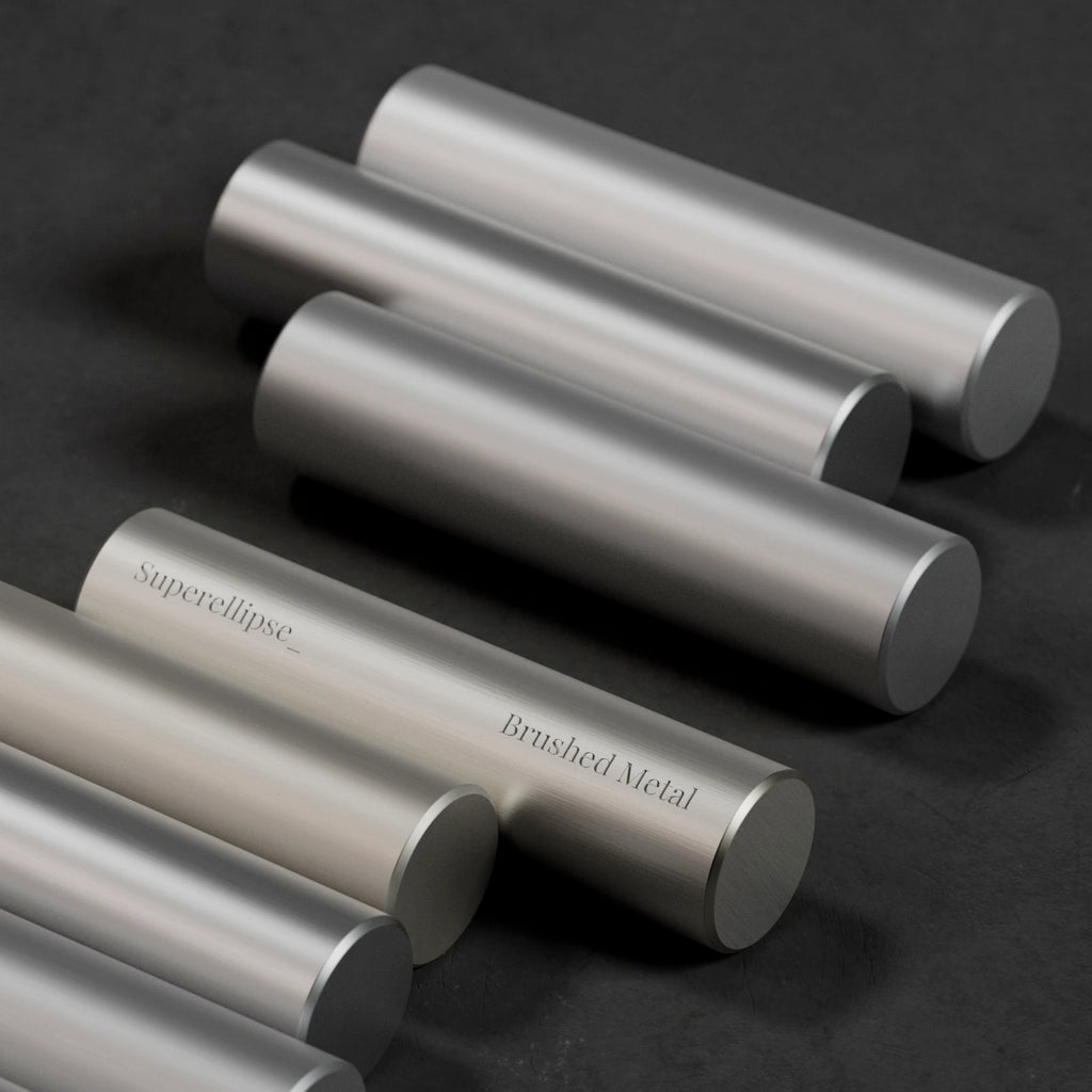 Rough Brushed Silver Metal PBR Texture - Example Scene Visualization | Superellipse