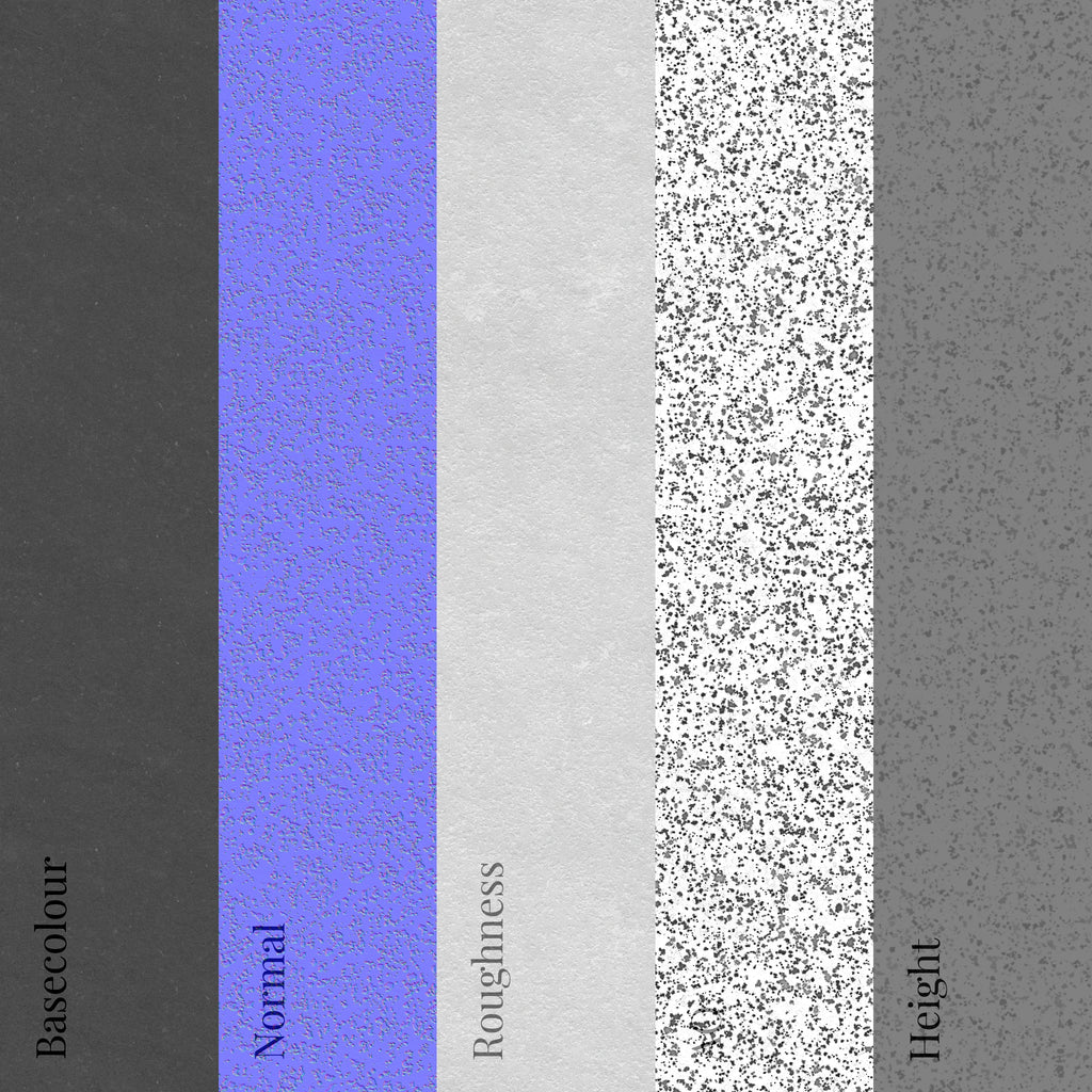 Volcanic Basalt Stone Light PBR Texture - Example Scene Visualization | Superellipse