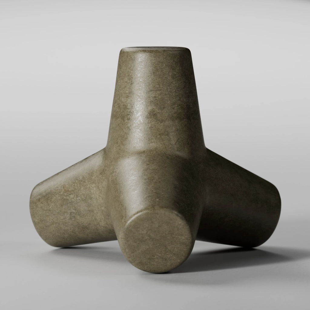 Moss Green Pigmented Concrete PBR Texture - Example Scene Visualization | Superellipse