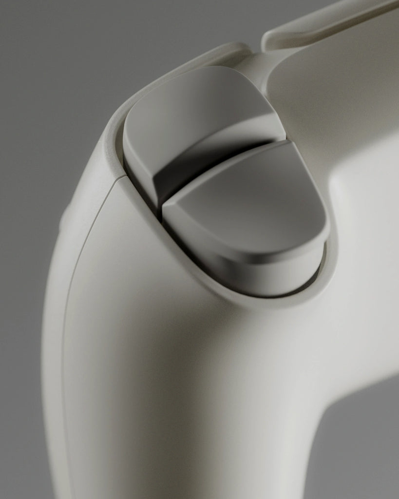 Pavillion Grey Lightly Worn Plastic PBR Texture - Example Scene Visualization | Superellipse