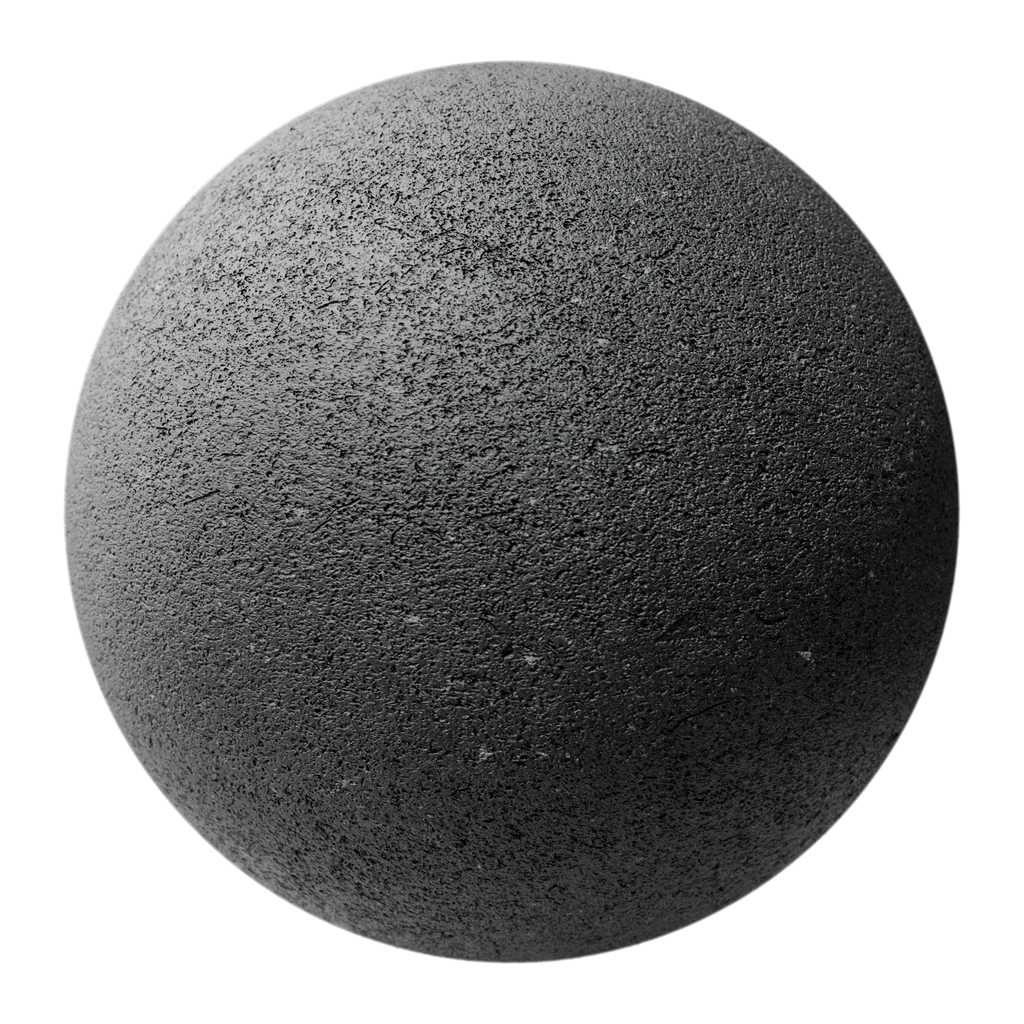 Vesicular Basalt Fine Stone PBR Texture - Sphere Swatch Preview | Superellipse