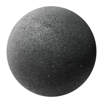 Vesicular Basalt Fine Stone PBR Texture - Sphere Swatch Preview | Superellipse