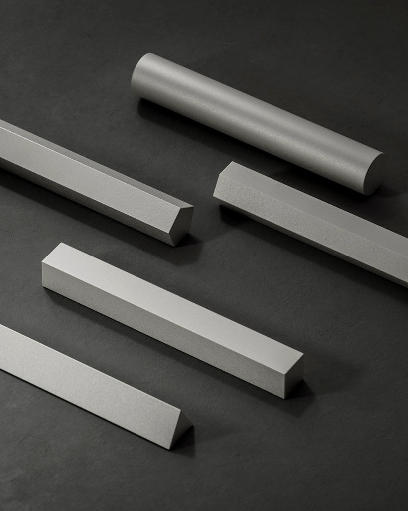 Sandblasted Matte Silver Metal PBR Texture - Example Scene Visualization | Superellipse