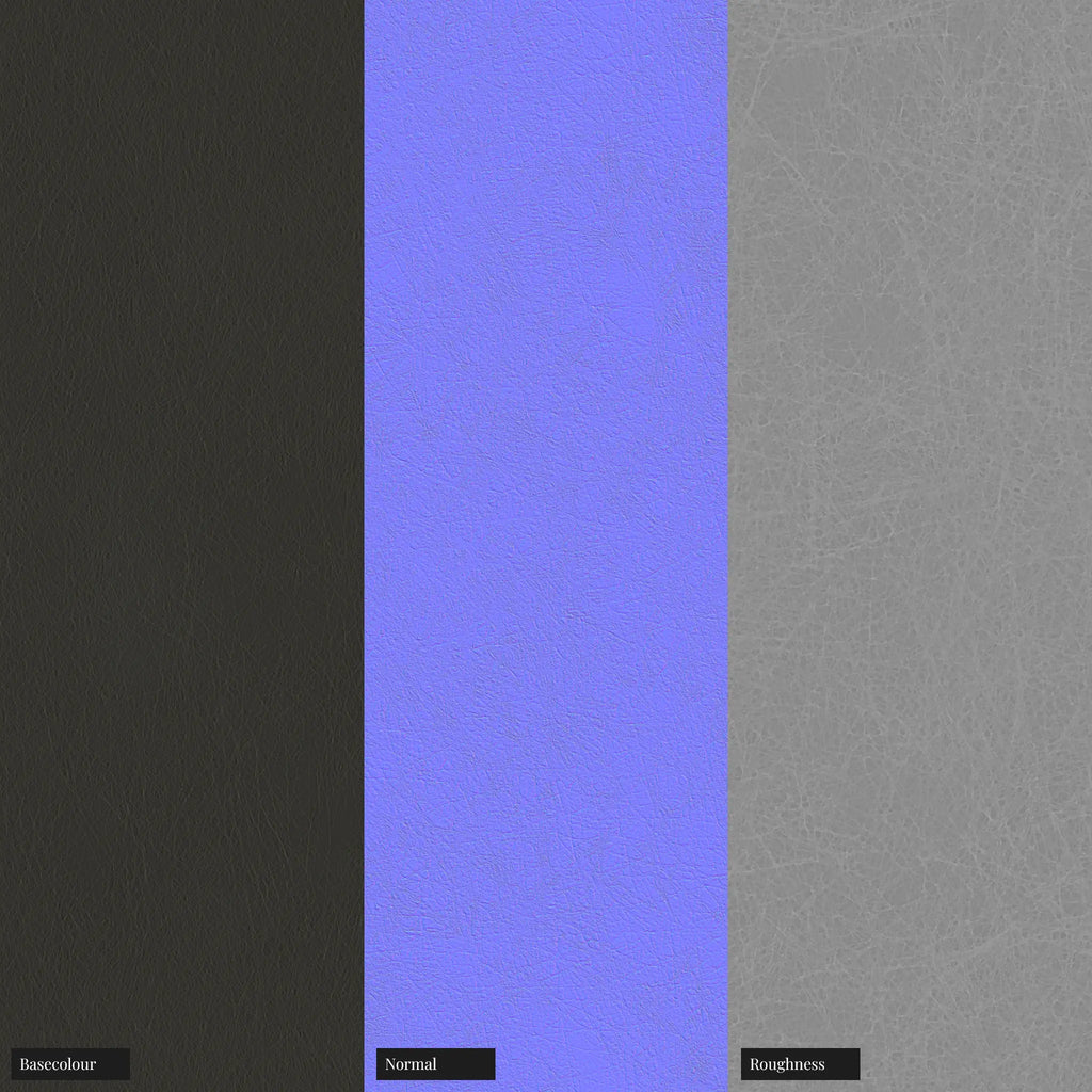 Nubuck Leather Stone Grey PBR Texture - Example Scene Visualization | Superellipse