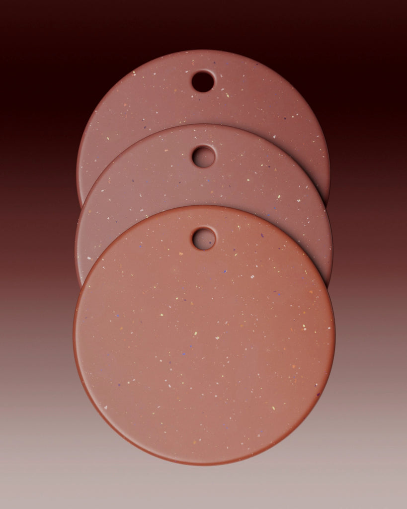 Colourful Red Terrazzo Plastic Small PBR Texture - Example Scene Visualization | Superellipse