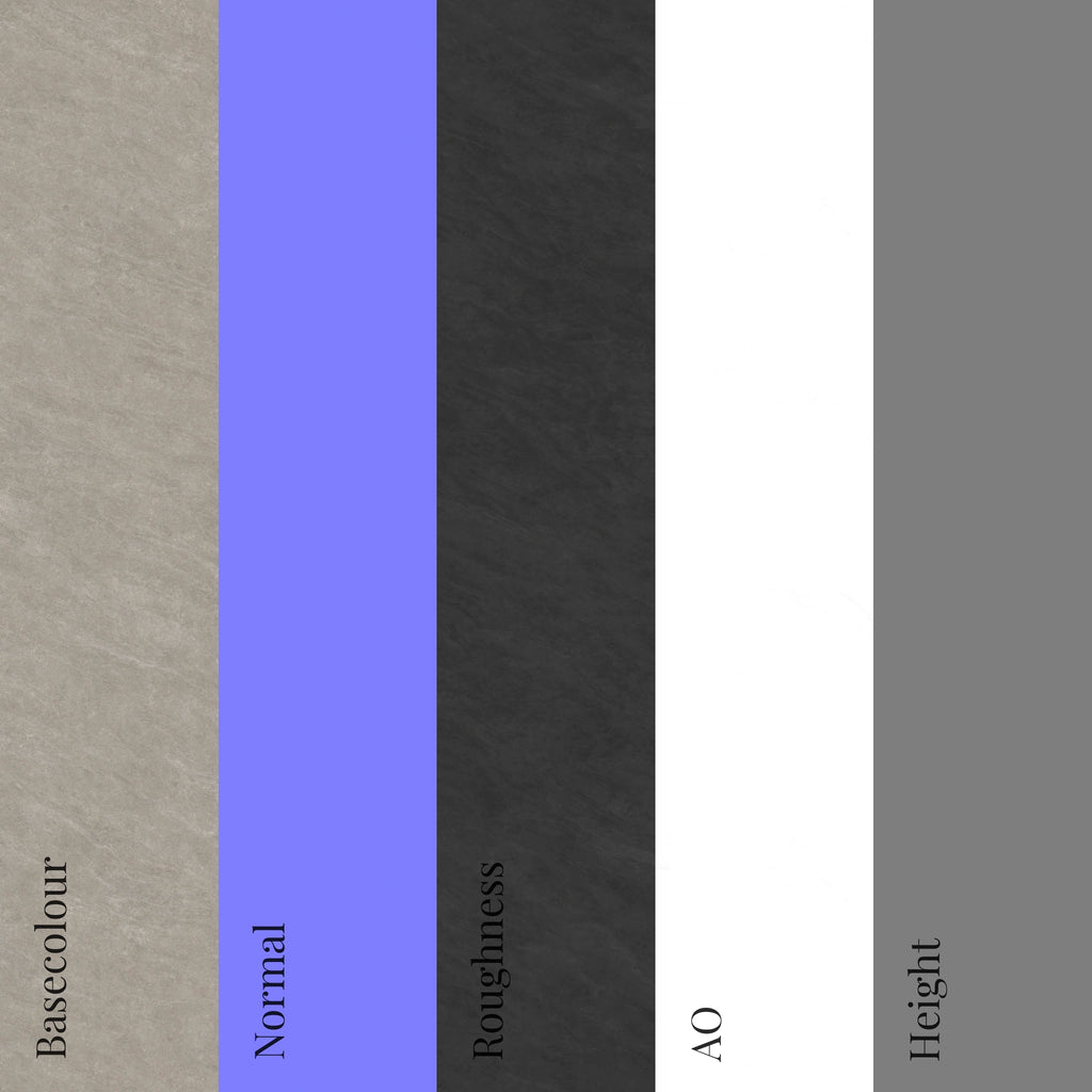 Natural Sandstone Polished PBR Texture - Example Scene Visualization | Superellipse