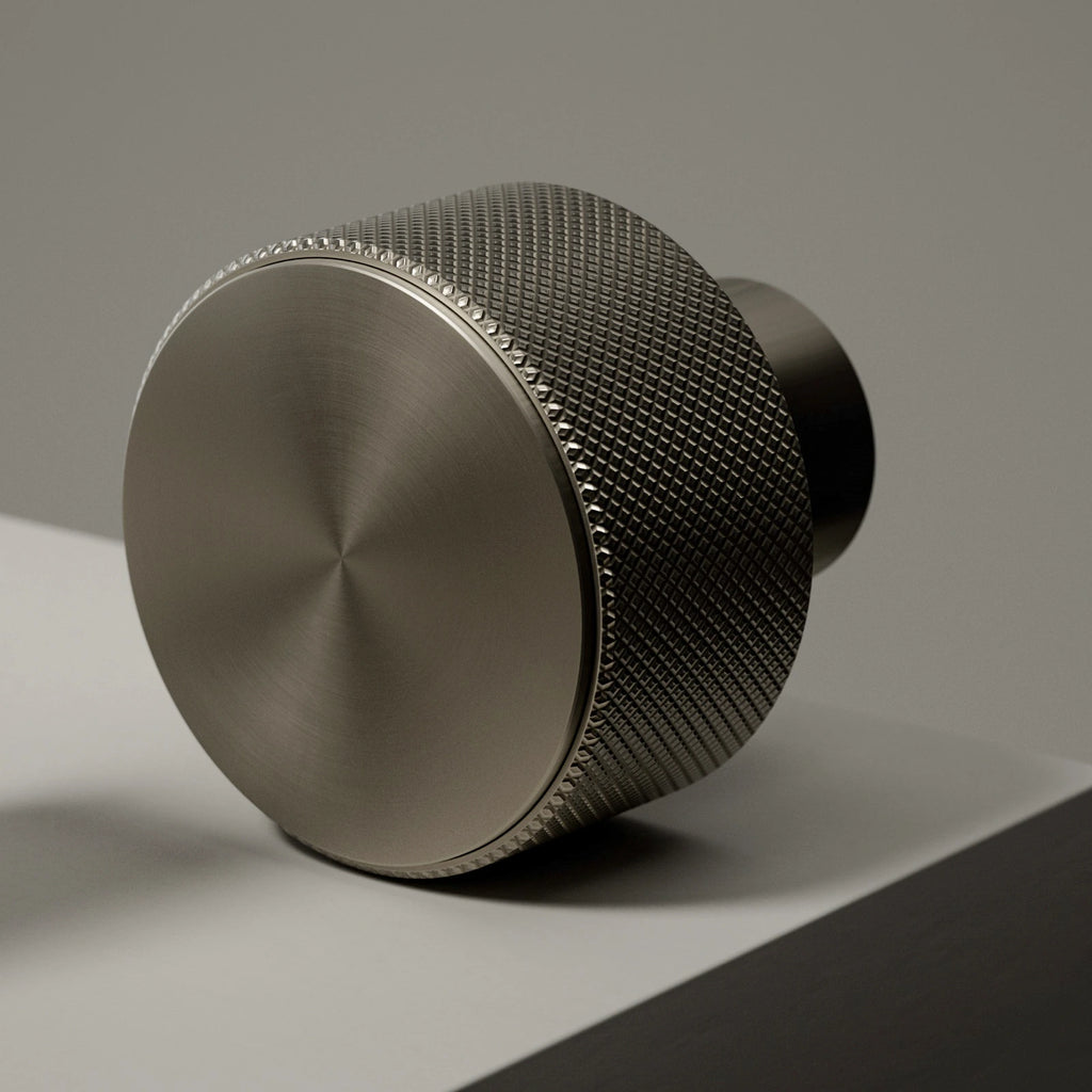 Radial Brushed Buffed Nickel Metal PBR Texture - Example Scene Visualization | Superellipse