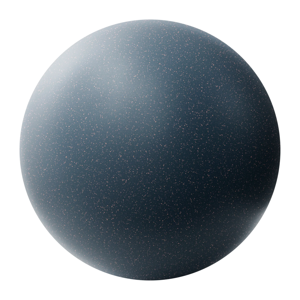 Pink Speckled Rich Blue Plastic PBR Texture - Sphere Swatch Preview | Superellipse