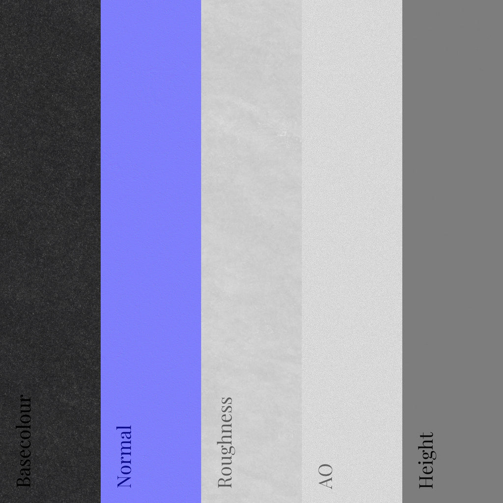 Basalt Stone Honed PBR Texture - Example Scene Visualization | Superellipse