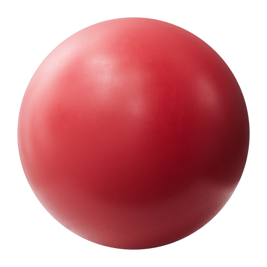 Crimson Red Lightly Worn Plastic PBR Texture - Sphere Swatch Preview | Superellipse