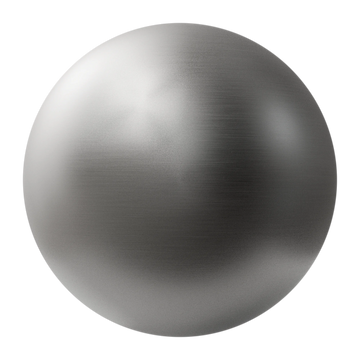 Rough Brushed Steel Metal PBR Texture - Sphere Swatch Preview | Superellipse