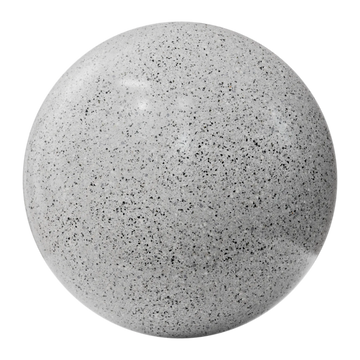Arctic Grey Polished Granite Slab PBR Texture - Sphere Swatch Preview | Superellipse