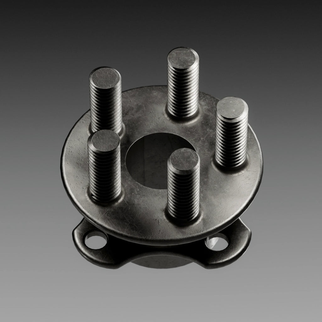 Cast Titanium Metal PBR Texture - Example Scene Visualization | Superellipse