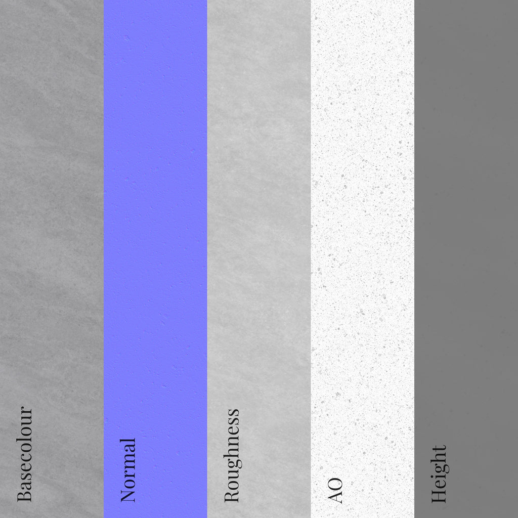 Arctic Grey Soapstone Pitted PBR Texture - Example Scene Visualization | Superellipse