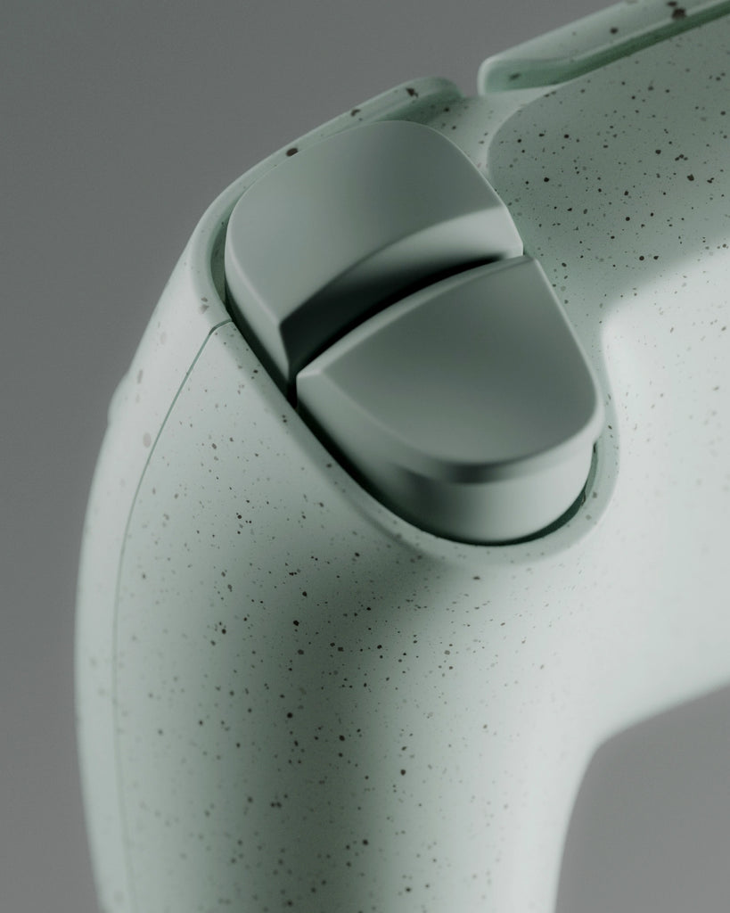 Speckled Pastel Teal Recycled Bioplastic PBR Texture - Example Scene Visualization | Superellipse