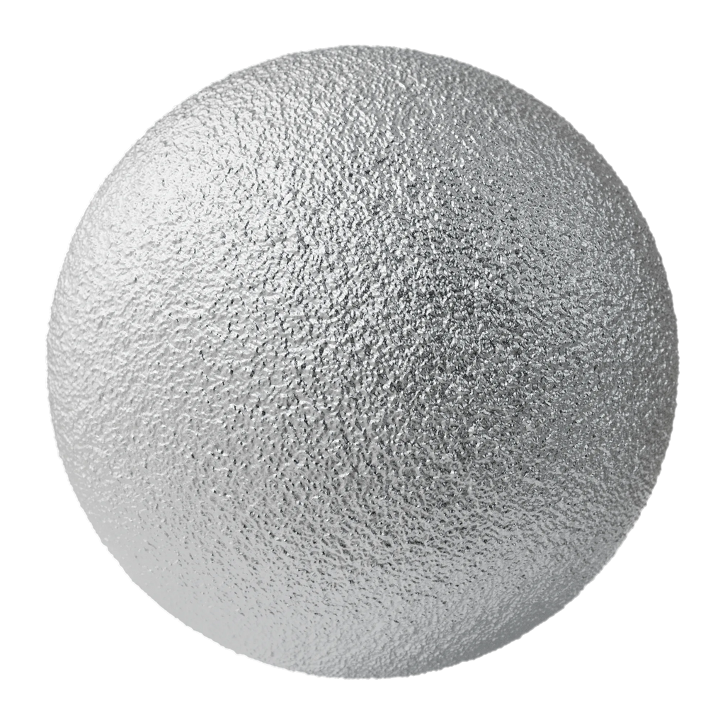 Sand Cast Aluminium Metal PBR Texture - Sphere Swatch Preview | Superellipse