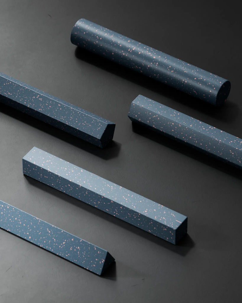 Pink Speckled Rich Blue Plastic PBR Texture - Example Scene Visualization | Superellipse