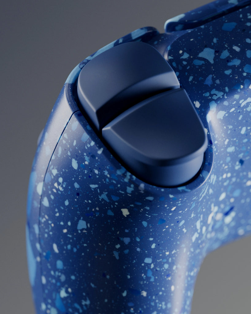 Mixed Blues Terrazzo Plastic PBR Texture - Example Scene Visualization | Superellipse