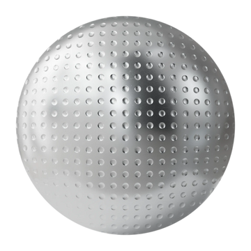 Ball Milled CNC Aluminium Metal PBR Texture - Sphere Swatch Preview | Superellipse
