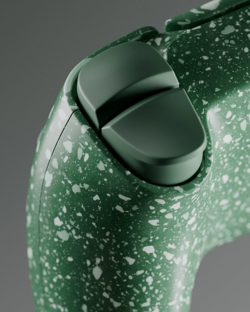 Vibrant Green Terrazzo Plastic PBR Texture - Example Scene Visualization | Superellipse