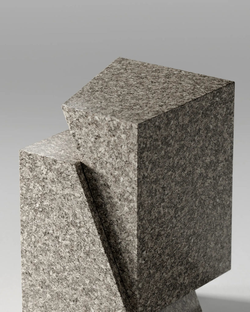 Grey Cloud Polished Granite Slab PBR Texture - Example Scene Visualization | Superellipse