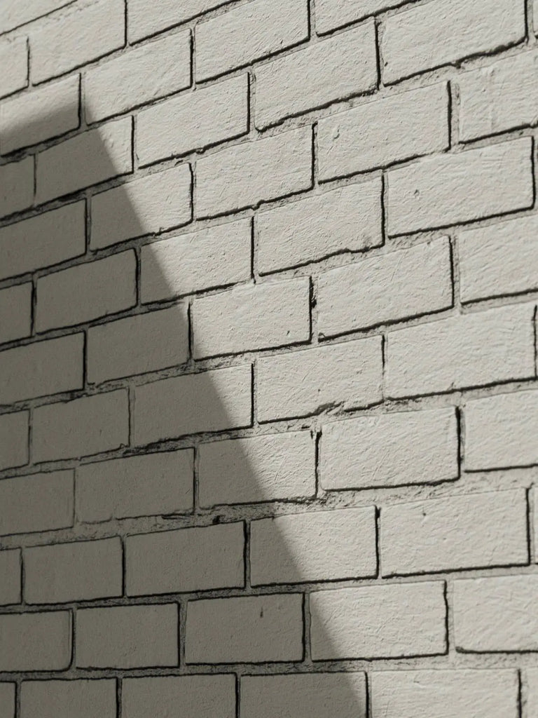Contemporary Painted Brick Stone White PBR Texture - Example Scene Visualization | Superellipse