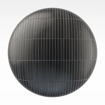 Slim Matte Graphite Tile PBR Texture - Sphere Swatch Preview | Superellipse