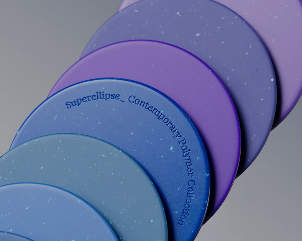 Mixed Blues Terrazzo Plastic Small PBR Texture - Example Scene Visualization | Superellipse
