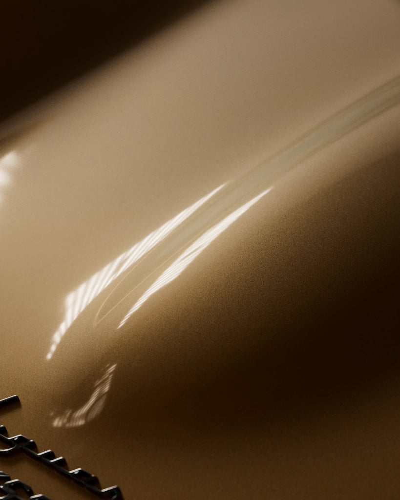 Sunset Gold Metallic Gloss Paint PBR Texture - Example Scene Visualization | Superellipse