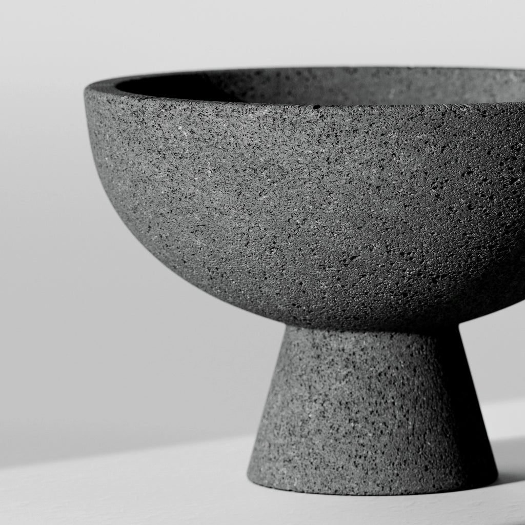 Vesicular Basalt Stone Grey PBR Texture - Example Scene Visualization | Superellipse