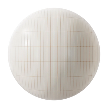 Contemporary Vanilla Tile Coordinated Grout PBR Texture - Sphere Swatch Preview | Superellipse