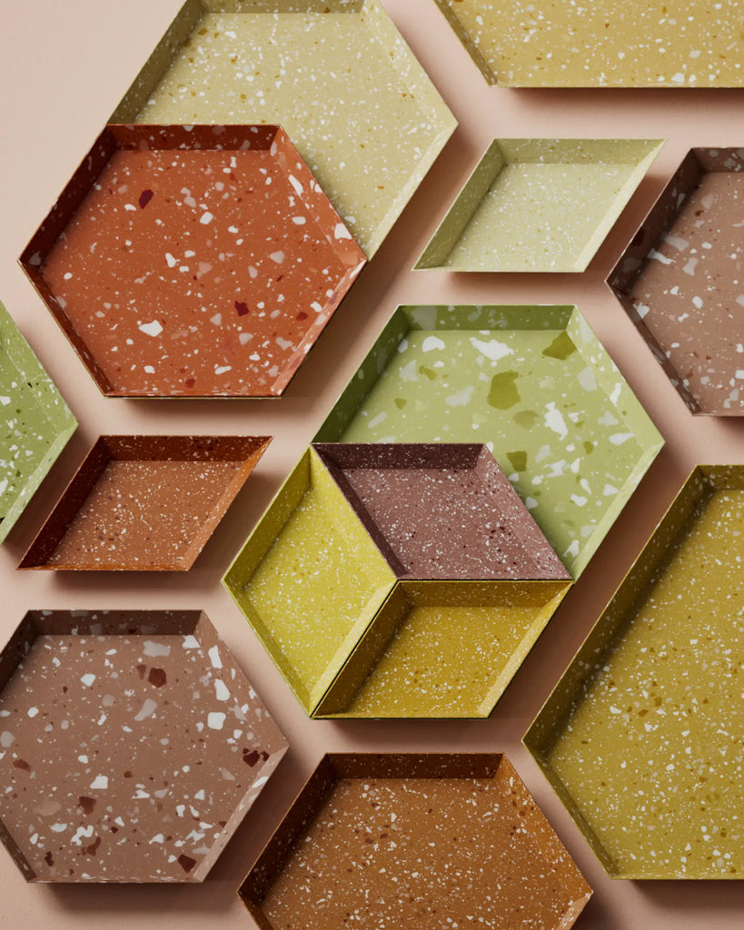 Sienna Terrazzo Plastic PBR Texture - Example Scene Visualization | Superellipse