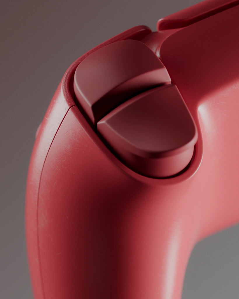 Raspberry Red Heavily Damaged Plastic PBR Texture - Example Scene Visualization | Superellipse