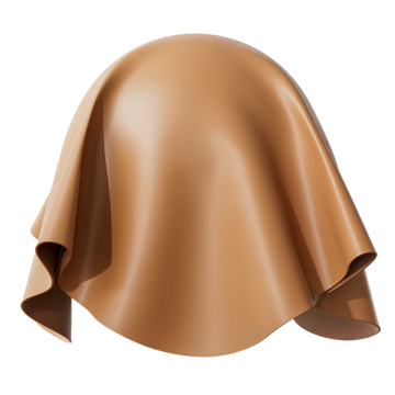 Tan Aniline Fine Grain Leather PBR Texture - Sphere Swatch Preview | Superellipse