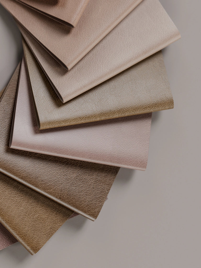 Mocha Pebbled Full Grain Leather PBR Texture - Example Scene Visualization | Superellipse
