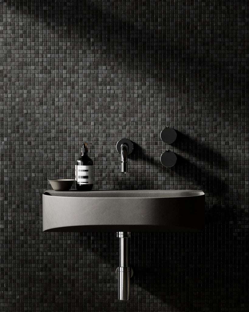 Zellige Midnight Mosaic Tile PBR Texture - Example Scene Visualization | Superellipse