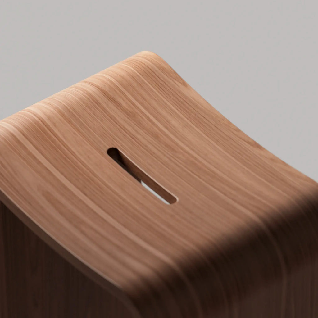 Mahogany Crown Cut Bonded Veneer Wood PBR Texture - Example Scene Visualization | Superellipse