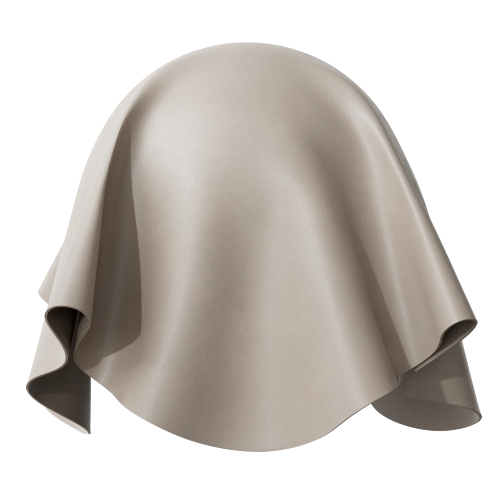Bespoke Sandstone Natural Leather PBR Texture - Sphere Swatch Preview | Superellipse