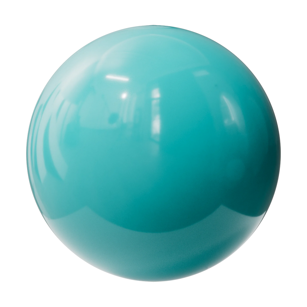 Teal Enamel Coated Silver Metal PBR Texture - Sphere Swatch Preview | Superellipse