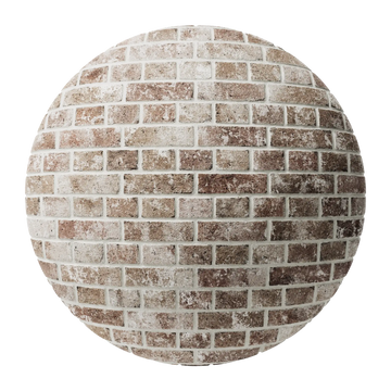 Rustic Manor English Bond Brick PBR Texture - Sphere Swatch Preview | Superellipse