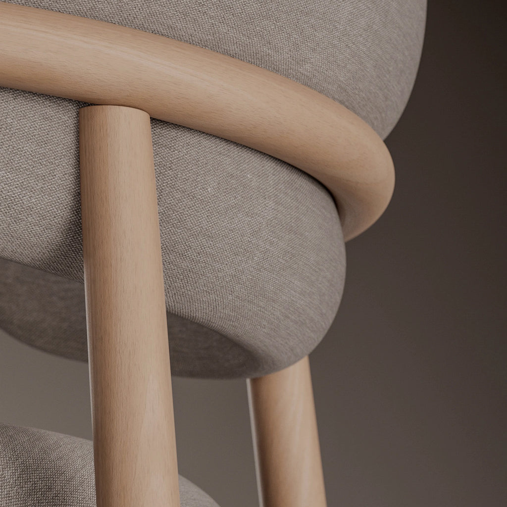 Beech Crown Cut Veneer Wood PBR Texture - Example Scene Visualization | Superellipse