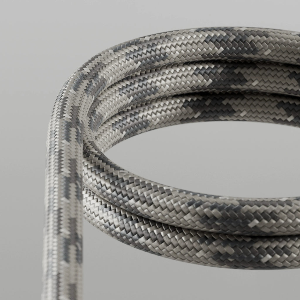 Frost Grey Braided Cord PBR Texture - Example Scene Visualization | Superellipse